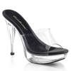 Fabulicious - COCKTAIL501 Mules with heel - Black/Transparent Product image